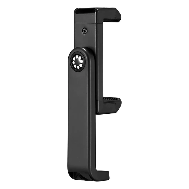 Joby GripTight 360 Phone Mount - Compact and Durable Smartphone Holder with Double Accessory Shoe Mount #420 Thread - Black
