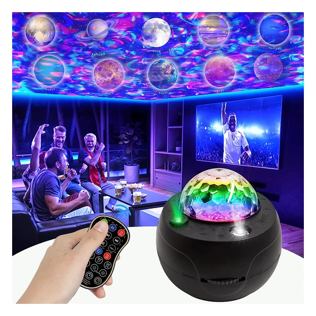 Proiettore LED Cielo Stellato con Altoparlante e Telecomando - Regalo per Bambini e Decorazione per la Casa