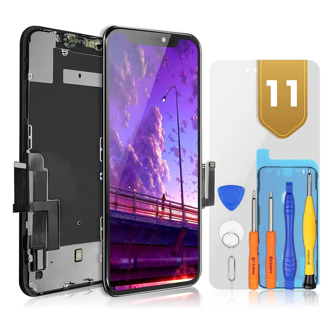 Bokman Display Repair Kit für schwarzes iPhone X - OLED Screen Ersatzteil