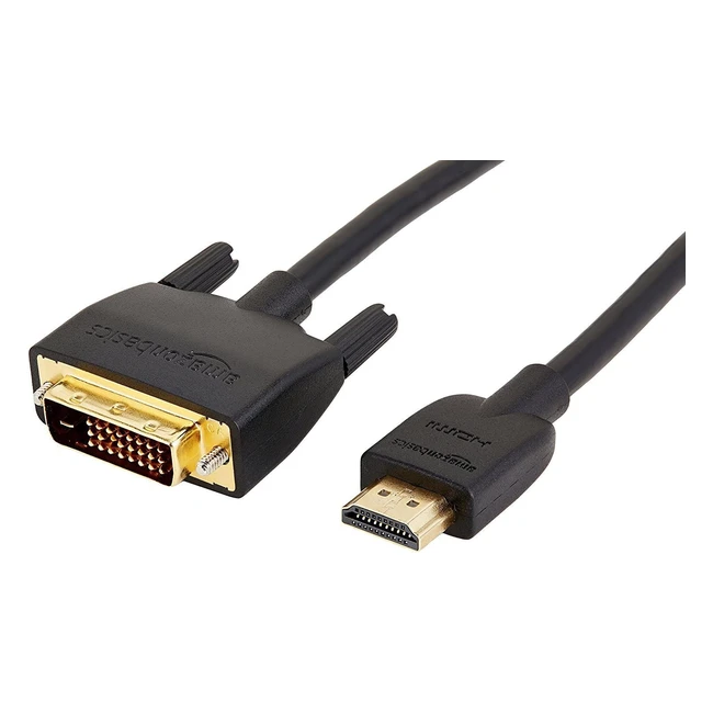 AmazonBasics HDMI zu DVI Adapterkabel 09m - flexibel  zertifiziert CL2