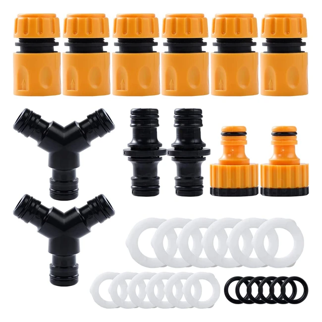 Kit Conector Manguera Jardín - Conectores Rápidos Doble Macho - ExtSud