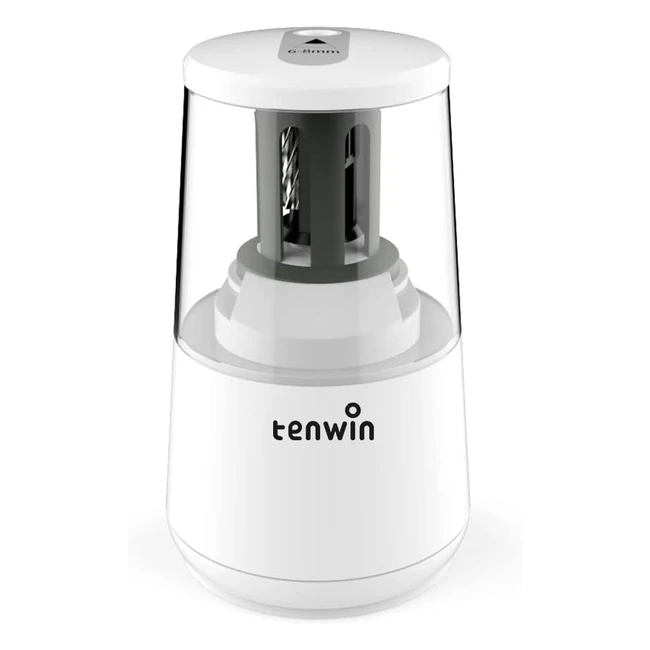 Tenwin Electric Pencil Sharpener - Heavy Duty USB  Battery Operated Auto Stop