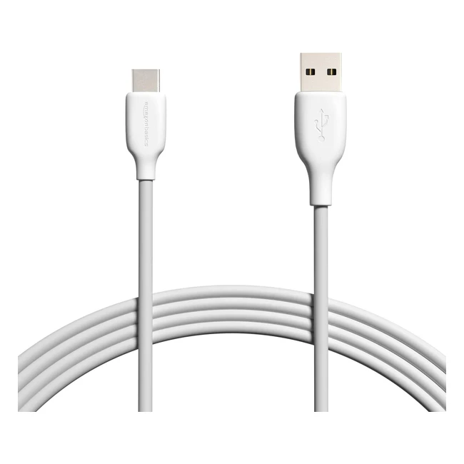 Amazon Basics USB-C 2.0 auf USB-A Kabel 3m weiß | Schnellladefunktion