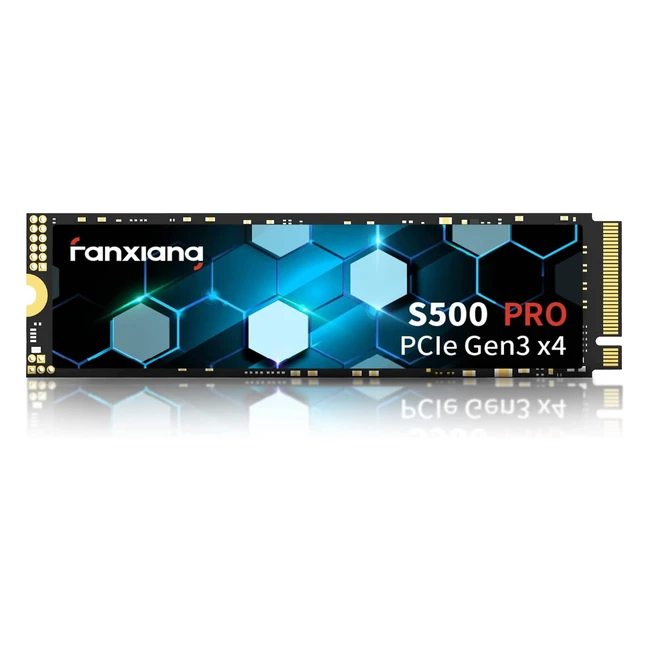 Fanxiang S500 Pro 1 TB NVMe SSD M.2 PCIe Gen3x4 2280 - Hohe Leistung, Graphen-Wärmeleitpaste, SLC-Cache, 3D NAND, bis zu 3500 MB/s - Kompatibel mit Notebooks und PC-Desktops