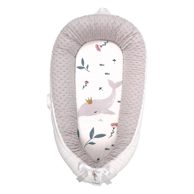 EAQ Baby Lounger Baby Nest for Co-Sleeping | Soft Breathable | Perfect Newborn Gift | 100% Cotton | Travel-Friendly