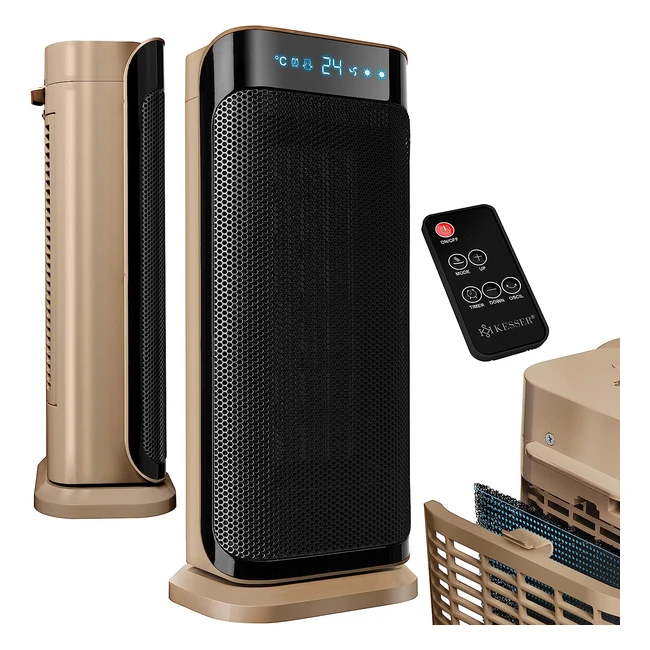 Radiateur Soufflant Kesser 2000W avec Télécommande - Économie d'énergie, Silencieux