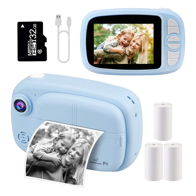 Appareil photo enfant instantané 3.5 pouces - GlobalCrown