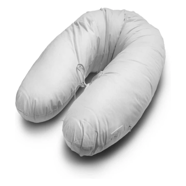 Alcube Stillkissen XXL Schwangerschaftskissen Premium Seitenschläferkissen Komfortkissen, 190 cm, Grau