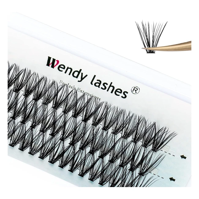 Extensión Pestañas Individuales 30 Races 007mm C Curl Naturales Cluster Lashes 12mm D Curl