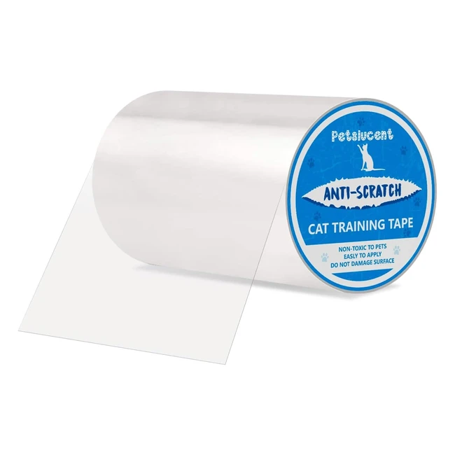 Petslucent Nastro Addestramento Antigraffio per Gatti - Protezione Mobili e Gatti - 15x500 cm Blu
