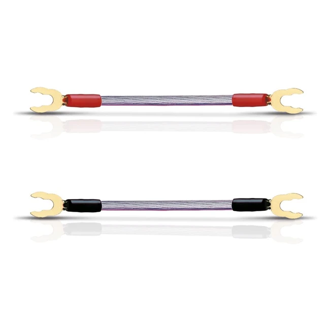 Conectores Oehlbach 5005 - Puente de Cables de Cobre OFC Plateado de 6mm2