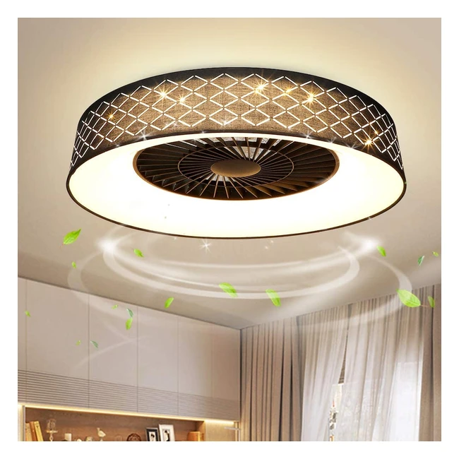 Padma Modern Ceiling Fans with Light LED 40W Dimmable 3000-6500K