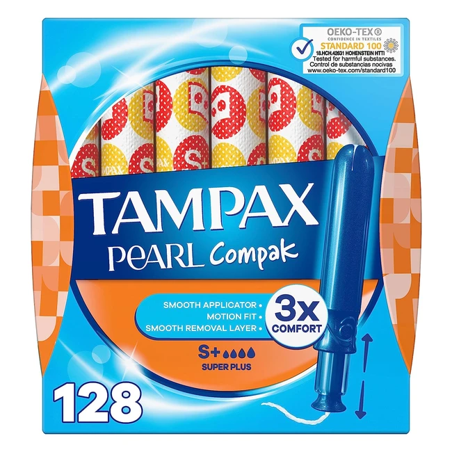 Tampax Pearl Compak Super Plus 128 Unidades - N1 en Confort y Proteccin