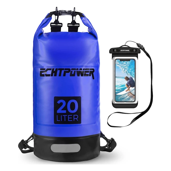 Bolsa Estanca Impermeable Echtpower 20L - Funda Móvil Incluida