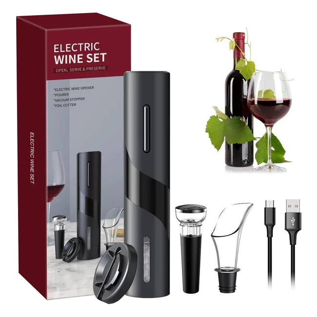 Ouvre-bouteille lectrique professionnel pour vin - Sans fil rapide et facile 