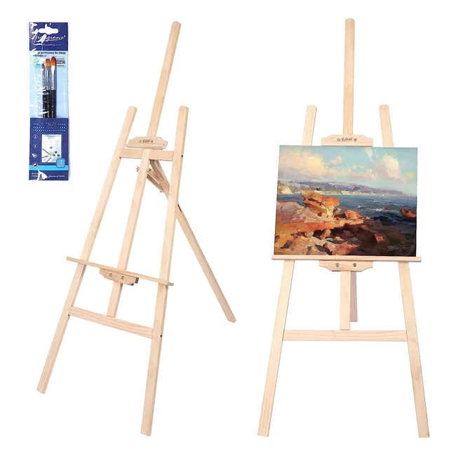 Caballete Pintura Viesap 150 cm - Profesional, Madera, Ajustable