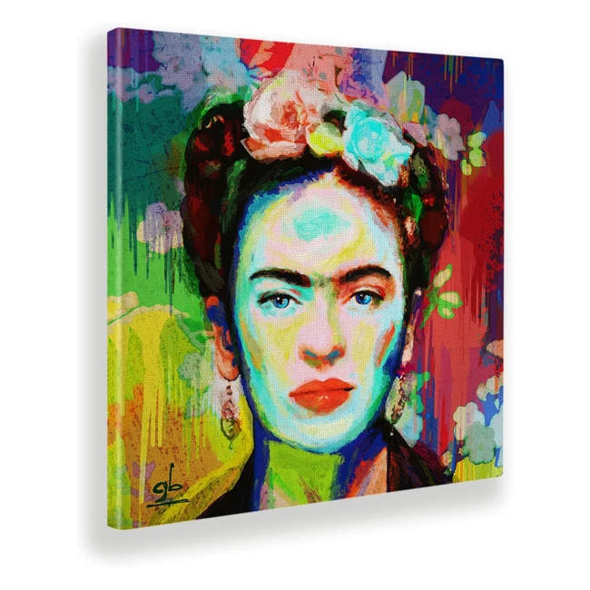 Cuadro Frida Giallobus 70x70 - Listo para colgar - Cuadros modernos