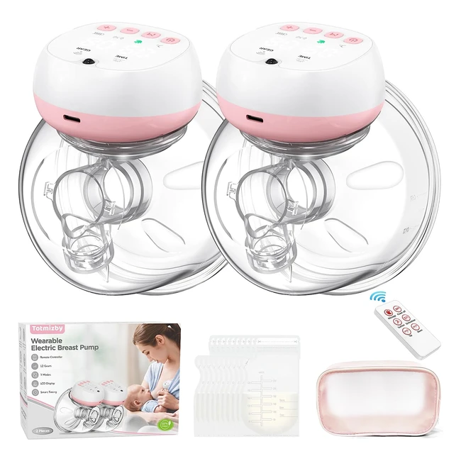 Elektrische Milchpumpe Jheppbay - Tragbar, 3 Modi, 12 Stufen, Fernbedienung, Blütenblatt Design