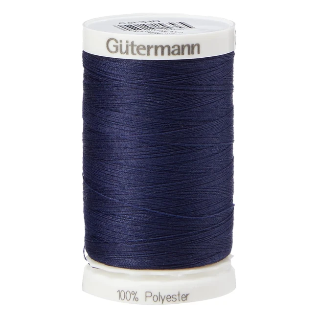 Gutermann Sew All Polyester Thread - Navy Blue - 500mtr - Ref: 0310 - Ideal for Hand & Machine Sewing