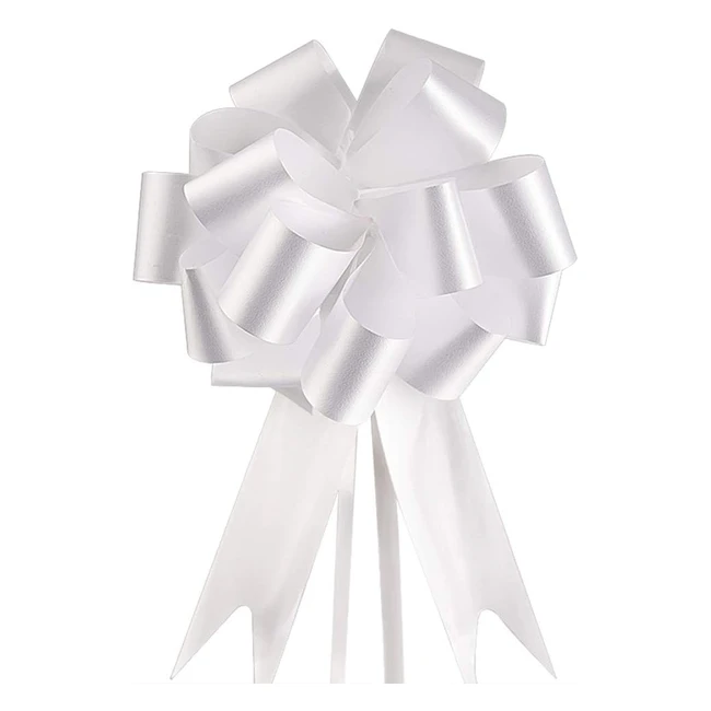 100 Coccarde Fiocco Matrimonio Bianche Autotiranti - Faburo