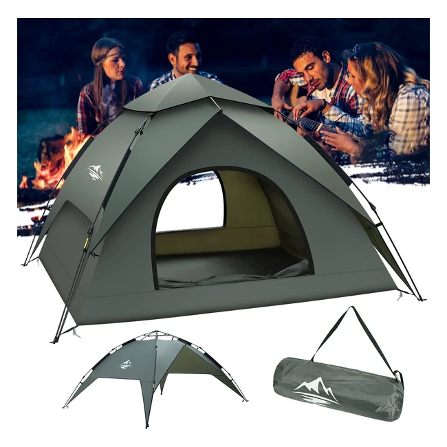 Portable 2-in-1 Camping Tent - Waterproof, Ultralight, 4 Seasons
