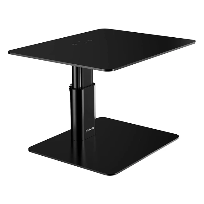 Gokeda Monitor Riser Stand - Adjustable Height Desk Organizer - Compatible with iMac, TV, PC Desktop - Up to 15kg
