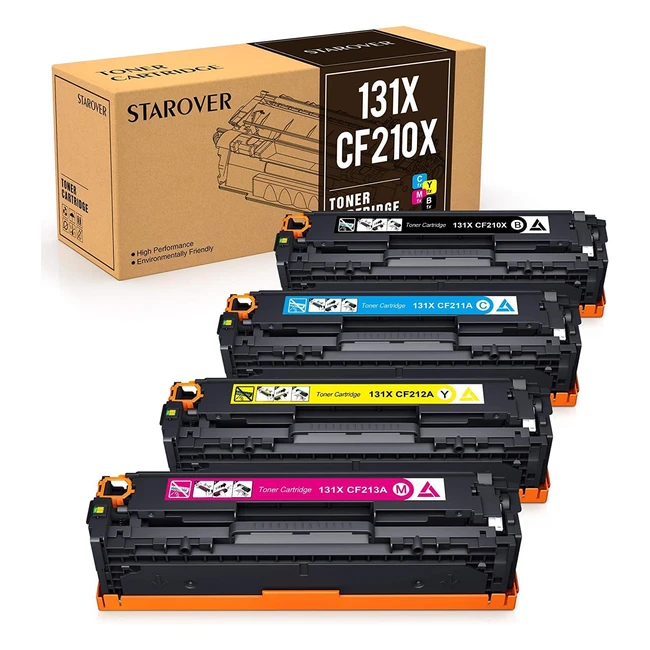 Toner Starover compatible HP 131X 131A CF210X CF210A - Pack de 4