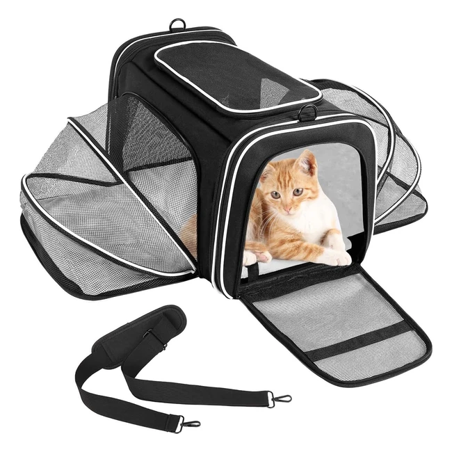 Sac de transport extensible pour chat et chien avec coussin amovible - Permust