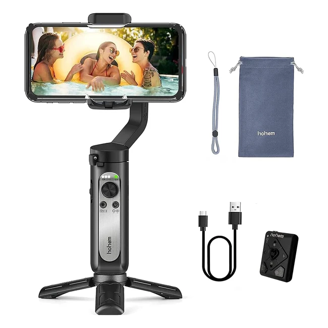 Hohem iSteady X2 3-Axis Smartphone Gimbal Stabilizer for iPhone 12 11 Pro Max Samsung S20 - Lightweight & Powerful