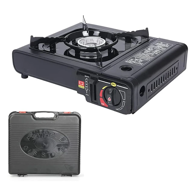 Cuisinière Gaz Camping Double Usage - Cartouches Gaz Internes ou Bouteille de Gaz Externe