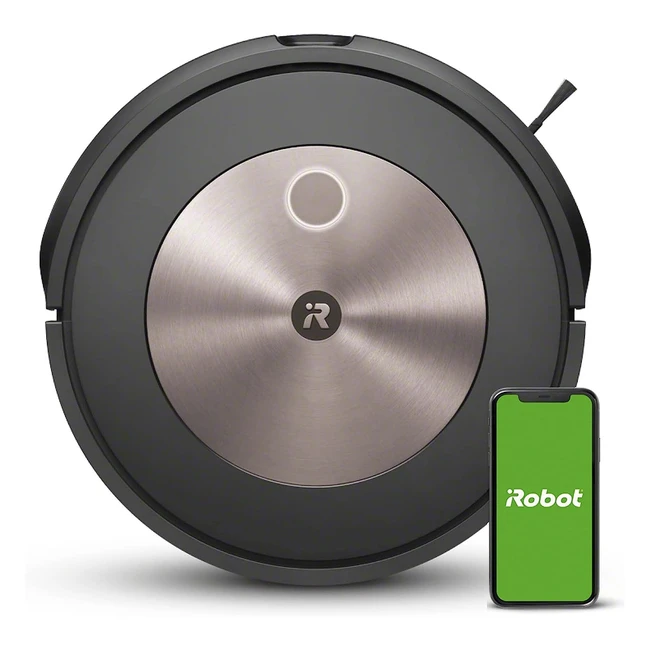 Aspirateur Robot iRobot Roomba J7 J7156 - Connecté WiFi - Extracteurs Caoutchouc Multisurfaces - Idéal pour Animaux - Cartographie Mémoire