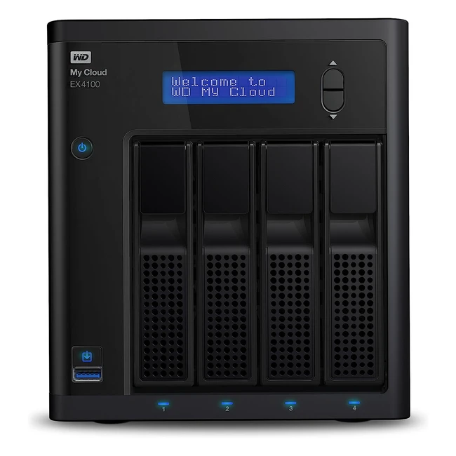 Almacenamiento en Red NAS WD My Cloud EX4100 Expert Series 8TB - 4 Compartimentos
