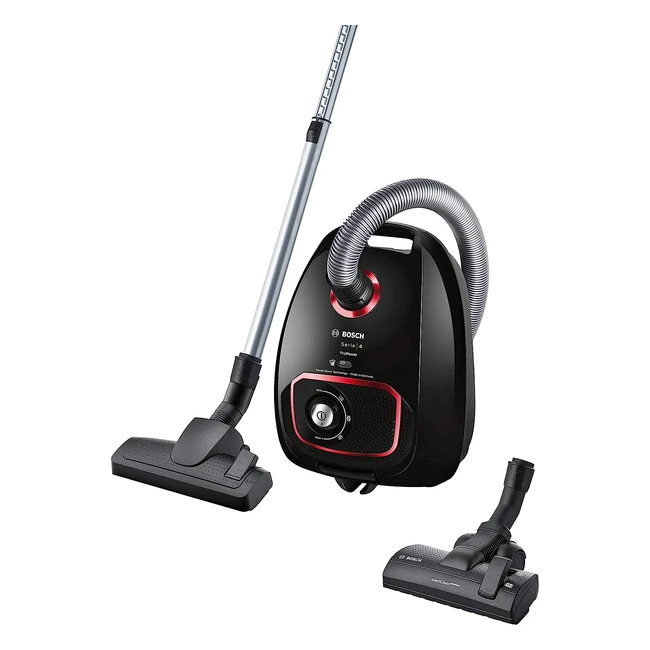 Aspirateur traineau Bosch BGBS4POW1 ProPower Série 4 - Nettoyage multisols - 850W - Accessoires inclus