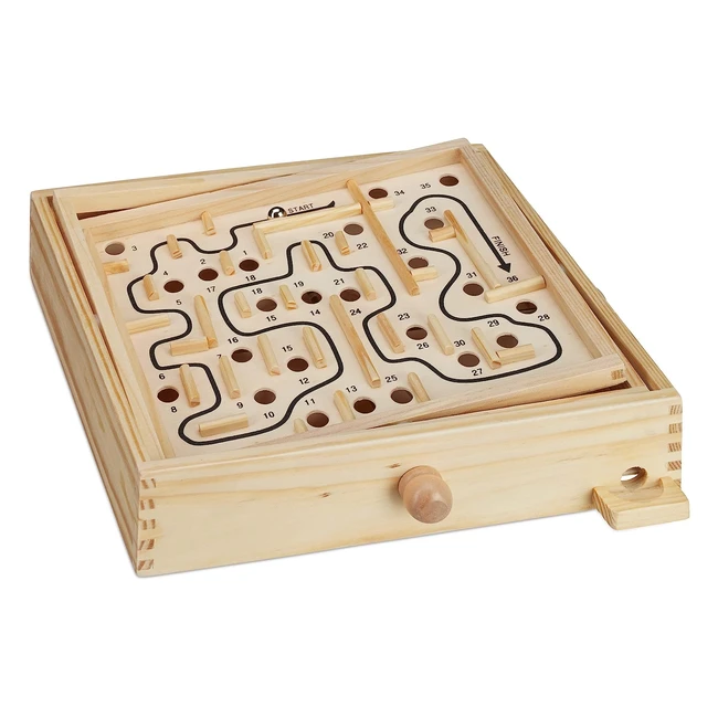 Labirinto Gioco in Legno Relaxdays XL 10023502 - Giochi di Abilità e Equilibrio