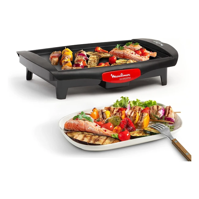 Moulinex CB560811 Piastra Elettrica Accessimo - Piastra compatta per una cottura sana e rapida