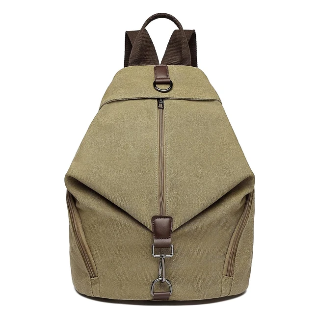 Kono Women Fashion Backpack - Anti-Theft Canvas Rucksack - Large Capacity - Schoolbags for Girls