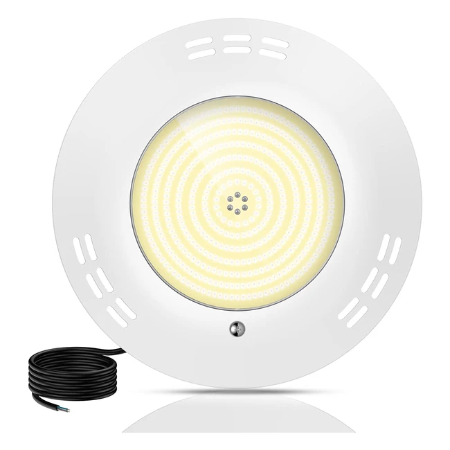 Foco LED Piscina Relleno de Resina 35W | Impermeable IP68 | 2800lm | 3000K Blanco Cálido