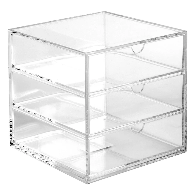 Boîte de rangement acrylique cube Osco 165 cm - Transparent - A3333