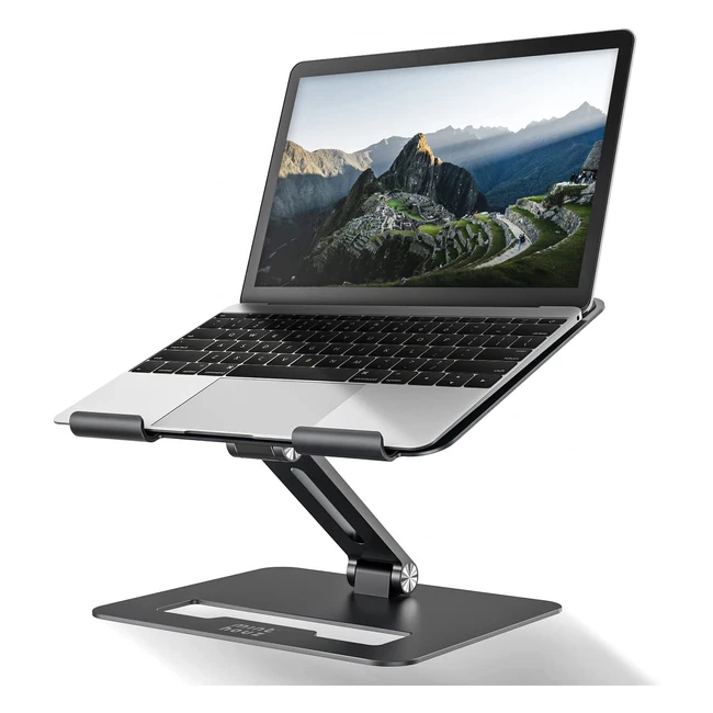 Support pour ordinateur portable Minthouz - Bureau réhausseur ergonomique - Compatible avec MacBook Air Pro Dell XPS Lenovo HP - Plus d'ordinateurs portables de 10-17