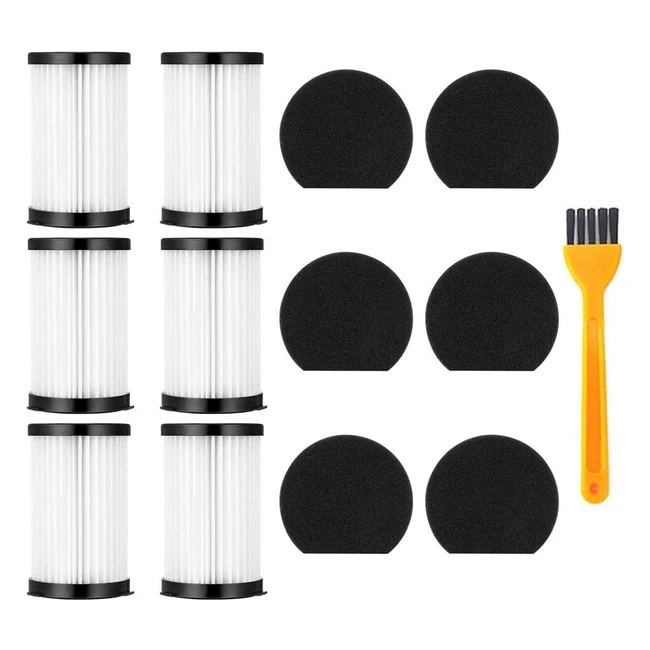 12 Pezzi Filtro per Aspirapolvere Handyforce Ariete 2761 2759 Moosoo D600 - Filtri in Schiuma e Spazzolino