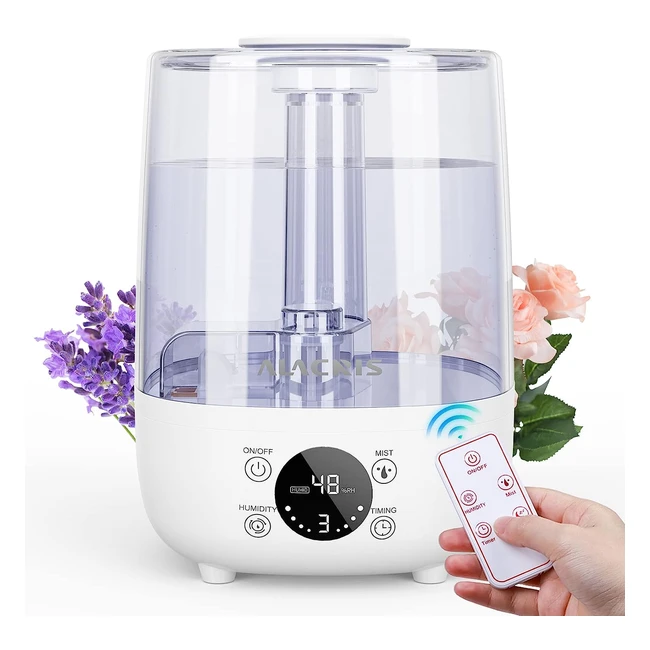 Humidificateur d'air intelligent pour bébé Alacris 4L - Brume froide - Mode auto - Silencieux - Jusqu'à 30h de durée - Sans BPA