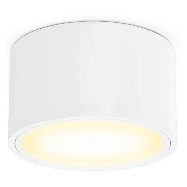 Kyotech Opper LED Deckenleuchte flach mit LED GX53 230 V 6 W warmwei 3000 K 