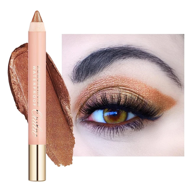 Matitone Ombretto Oulac Impermeabile - Lunga Durata - Finitura Scintillante - Vegan - Cruelty Free - Bronzo 38g 02