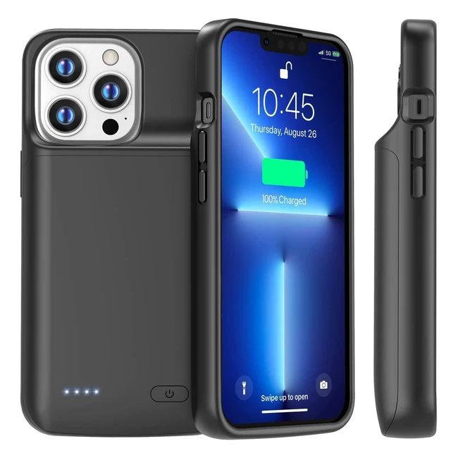 Newdery Battery Case for iPhone 12 Pro Max13 Pro Max - 5000mAh Slim Portable Ch