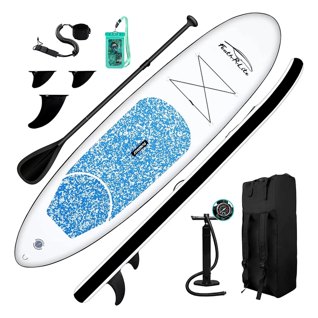 SUP gonfiabile Funwater ultraleggero 305x76x15 cm - Accessori completi - Portata 150kg