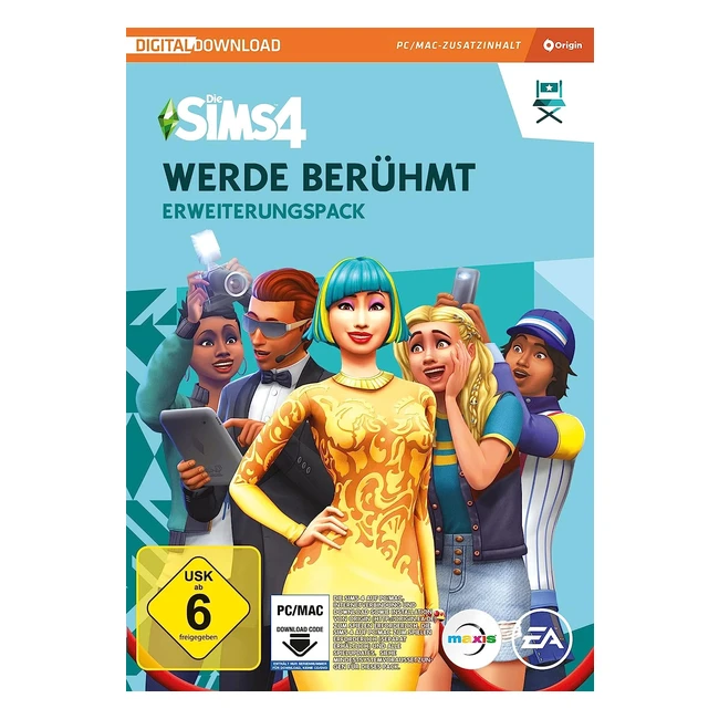 Die Sims 4 - Werde berühmt EP6 Erweiterungspack PC/Windlc PC Download Origin Code Deutsch