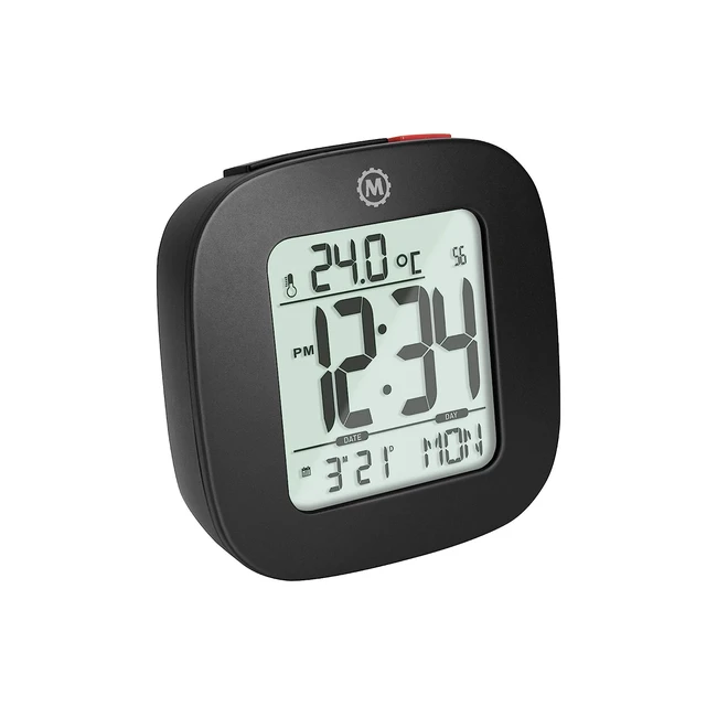 Réveil compact rétroéclairé avec température et date - Marathon Orlando