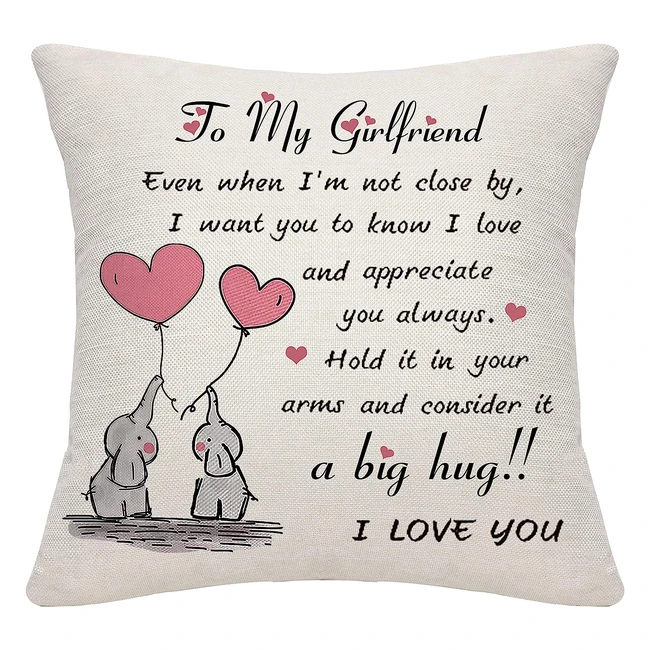 Girlfriend Gifts - Cushion Cover Throw Pillow Case - Valentine's Day & Birthday Gifts