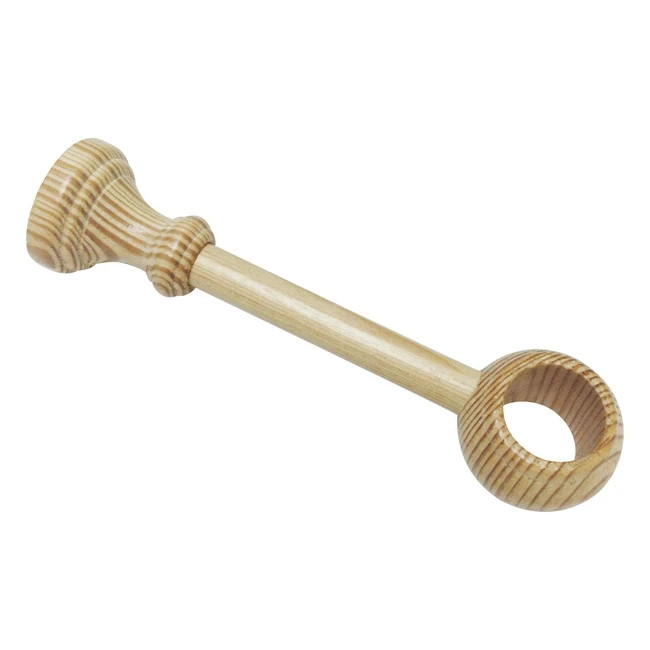 Gardinia Supporto Chiuso per 28mm Pino 17cm - Facile Montaggio, Materiale Resistente