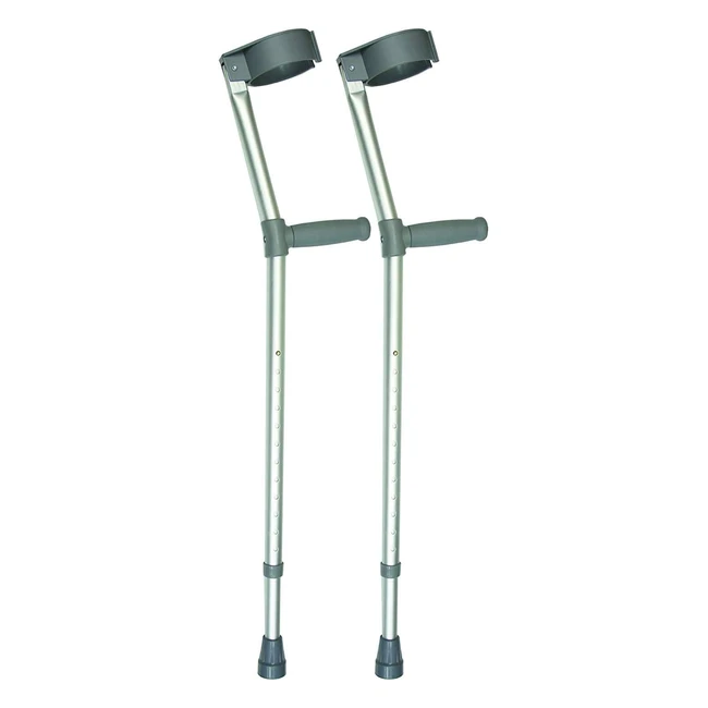 Adjustable Lightweight Crutches for Adults - Comfort Handle - Ref 123456 - Mobi